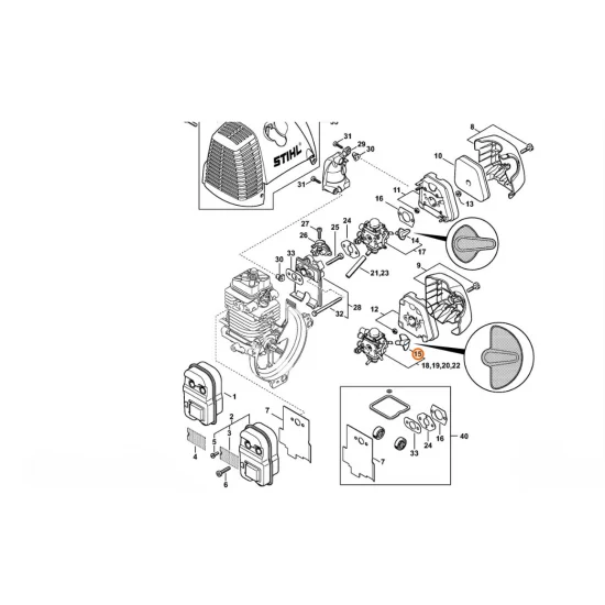STIHL  Pokrętło 4180 182 9500